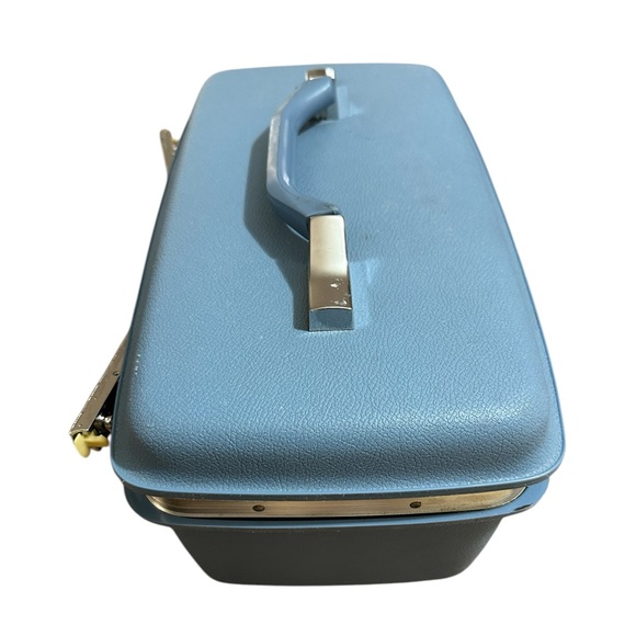 Vintage 60s 70s Blue Samsonite Montbello Travel makeup Case - Picture 7 of 7